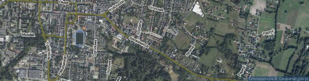 Zdjęcie satelitarne Klonowa ul.